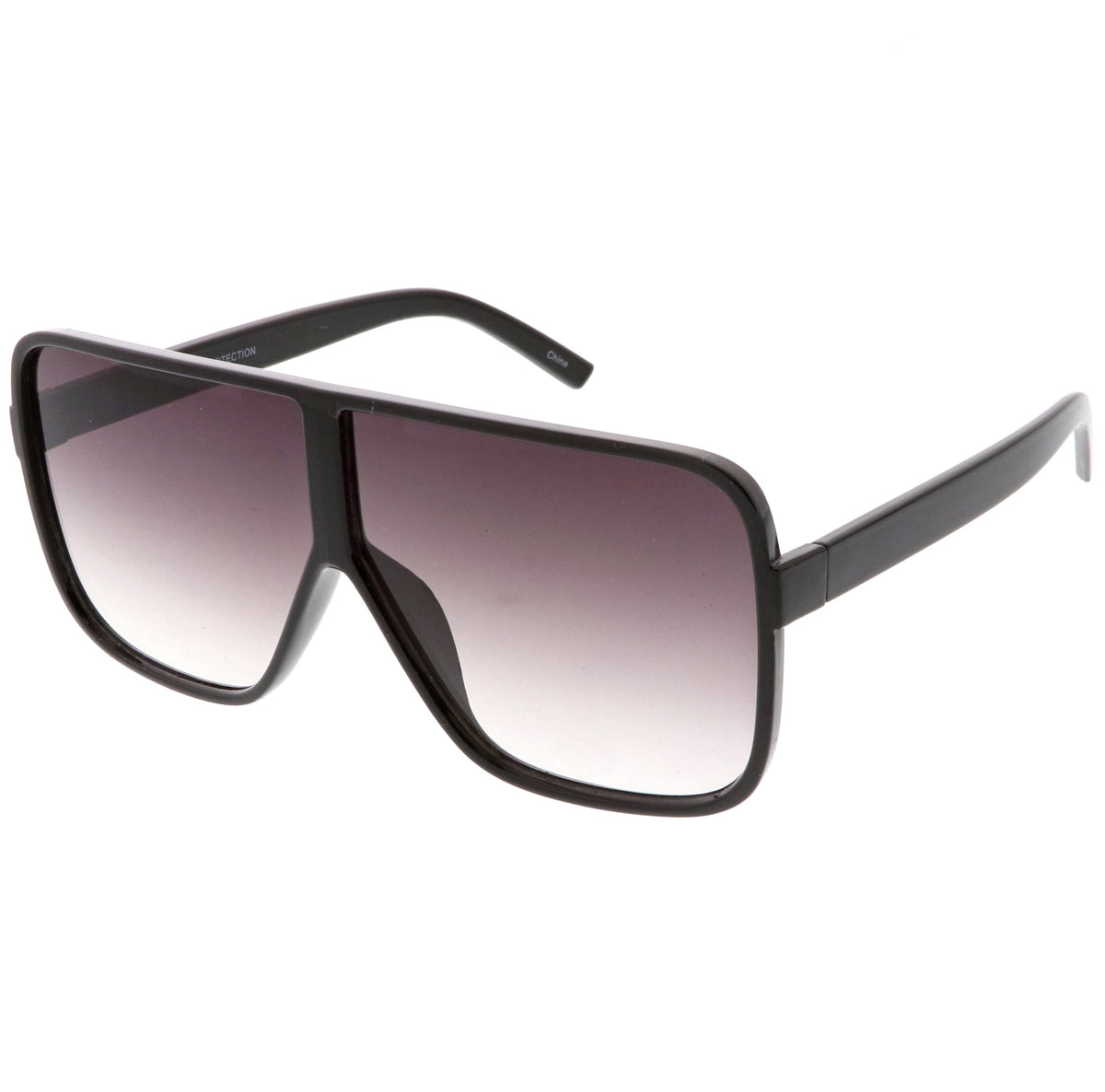 Retro Modern Oversize Square Flat Top Sunglasses C476
