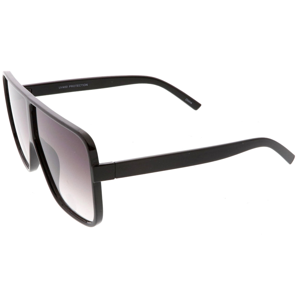 Retro Modern Oversize Square Flat Top Sunglasses C476