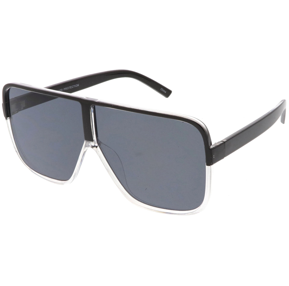 Retro Modern Oversize Square Flat Top Sunglasses C476