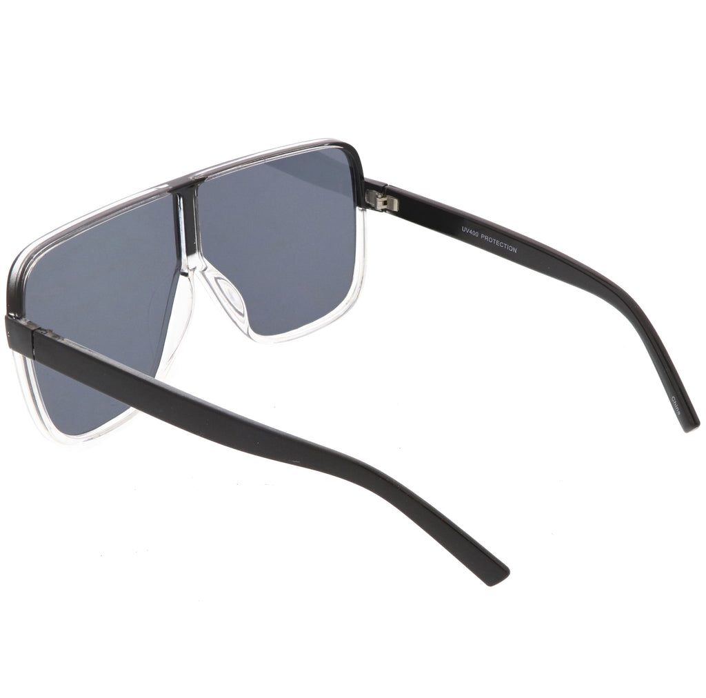 Retro Modern Oversize Square Flat Top Sunglasses C476