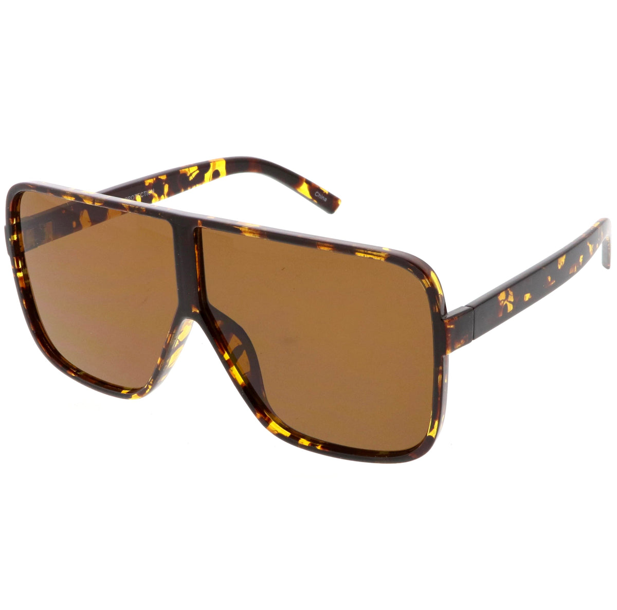 Retro Modern Oversize Square Flat Top Sunglasses C476