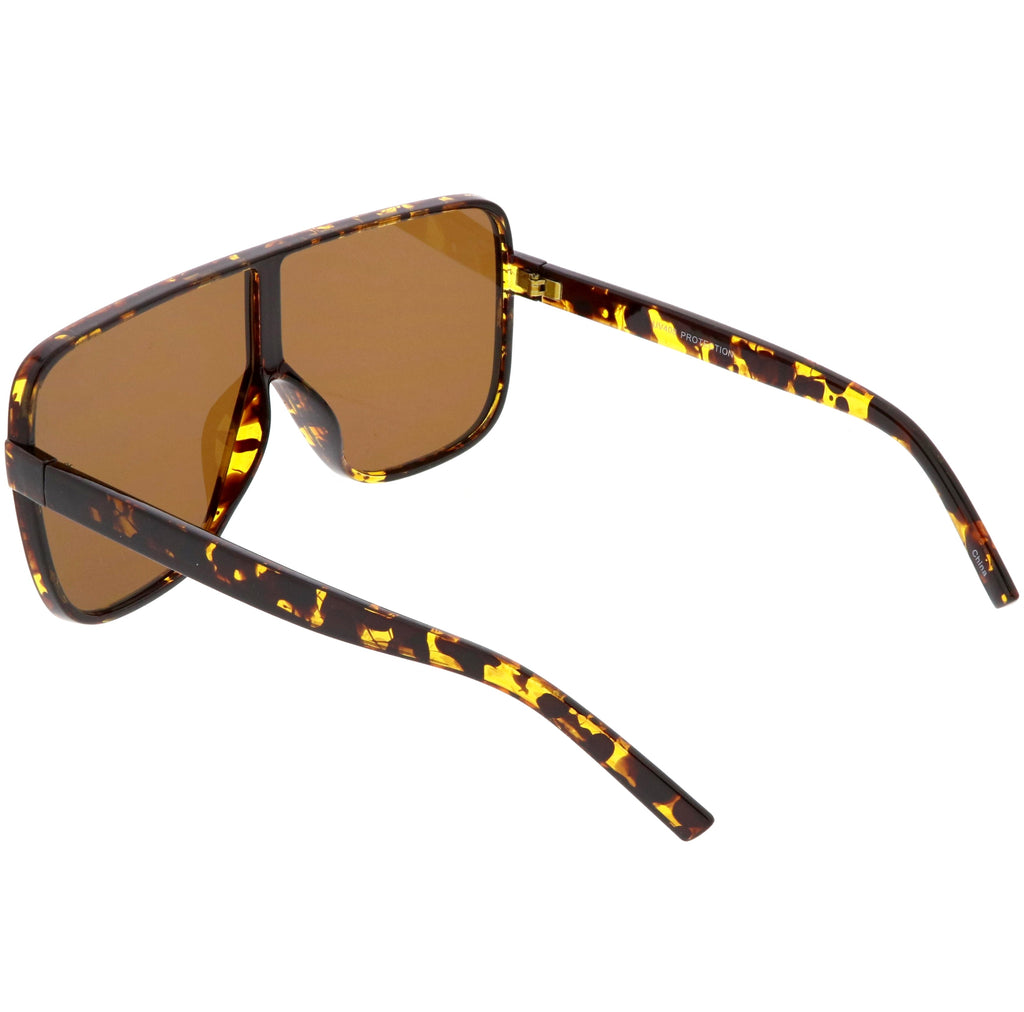 Retro Modern Oversize Square Flat Top Sunglasses C476