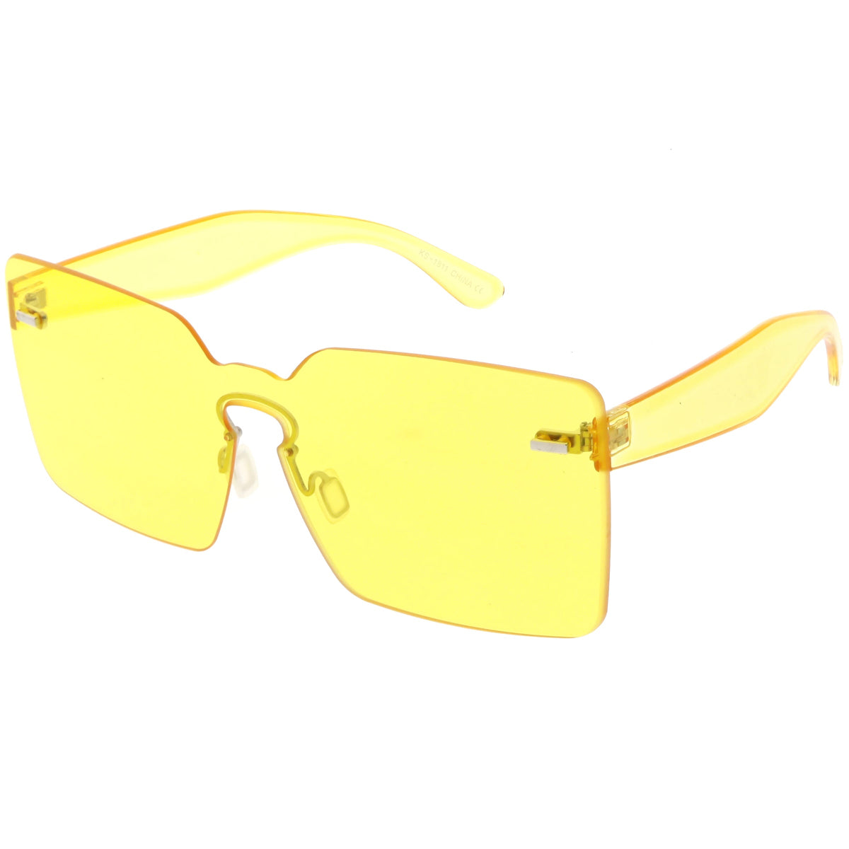 Oversize Square Retro Modern Mono Lens Sunglasses C483