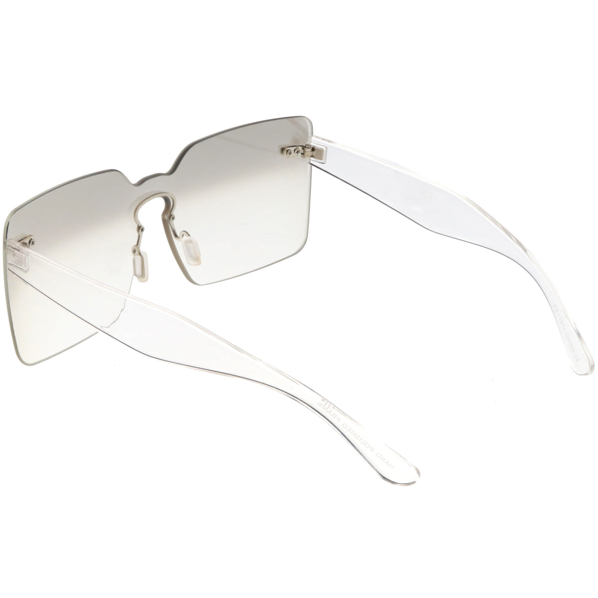 Oversize Square Retro Modern Mono Lens Sunglasses C483