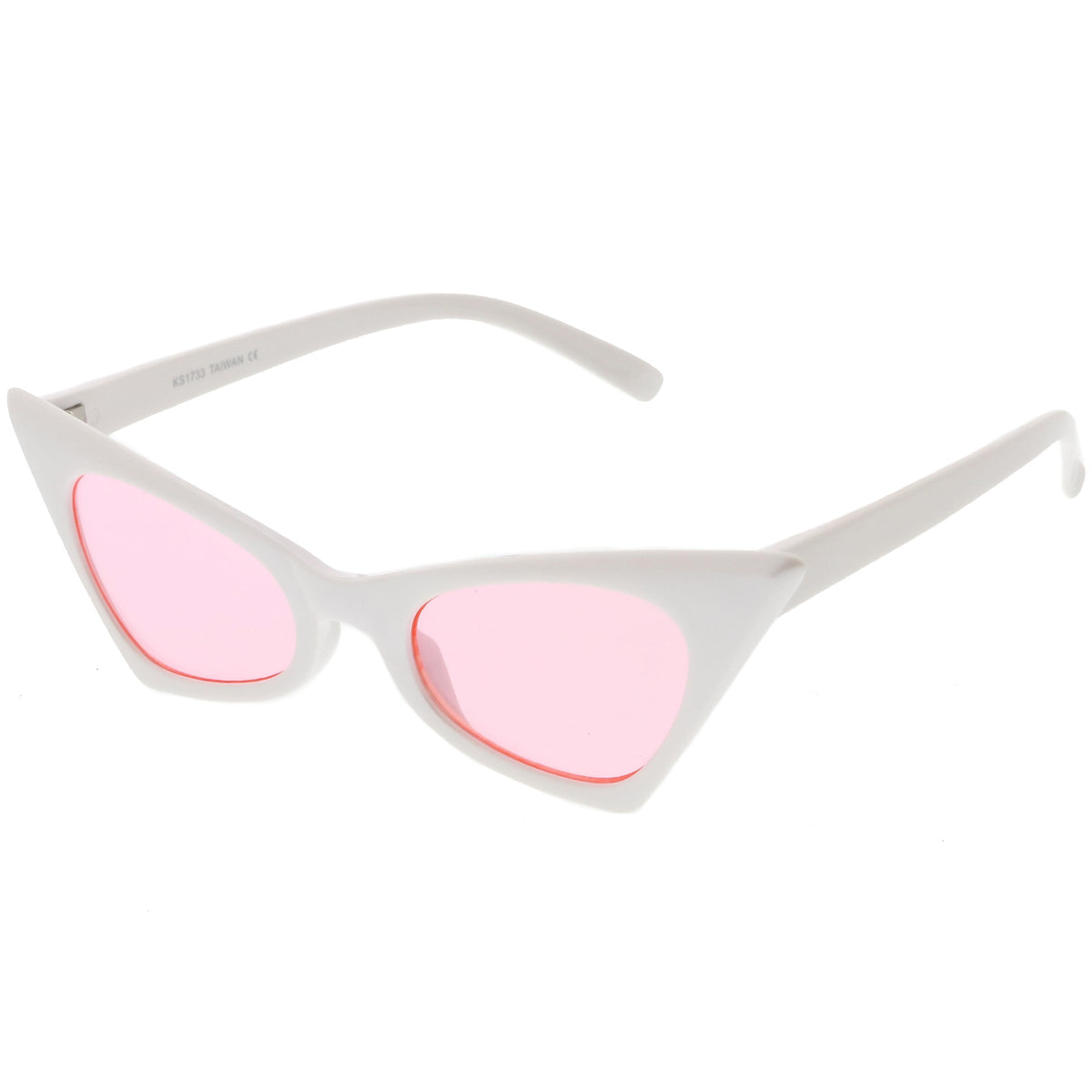 Retro 1950's Geometric High Pointed Cat Eye Sunglasses C492