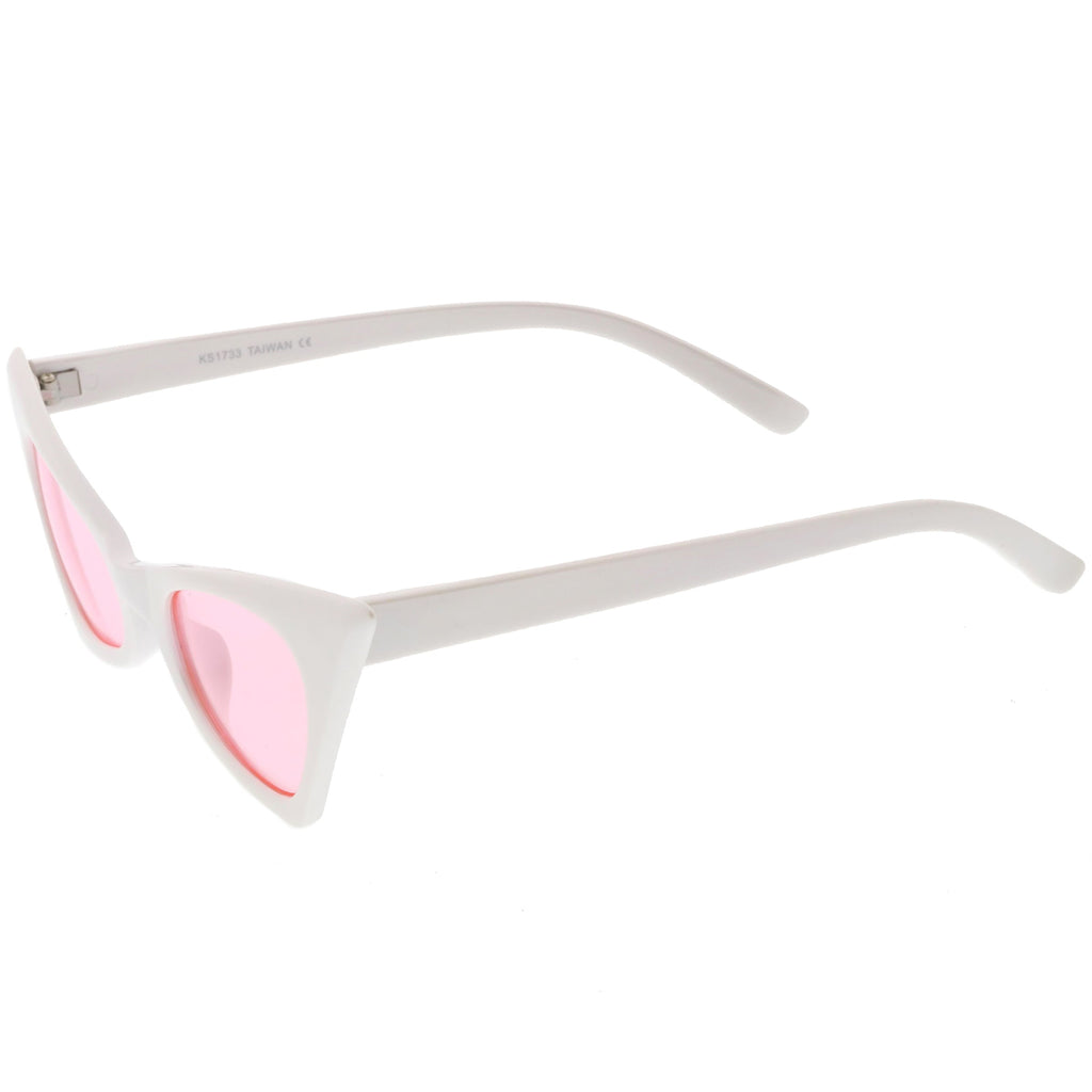 Retro 1950's Geometric High Pointed Cat Eye Sunglasses C492