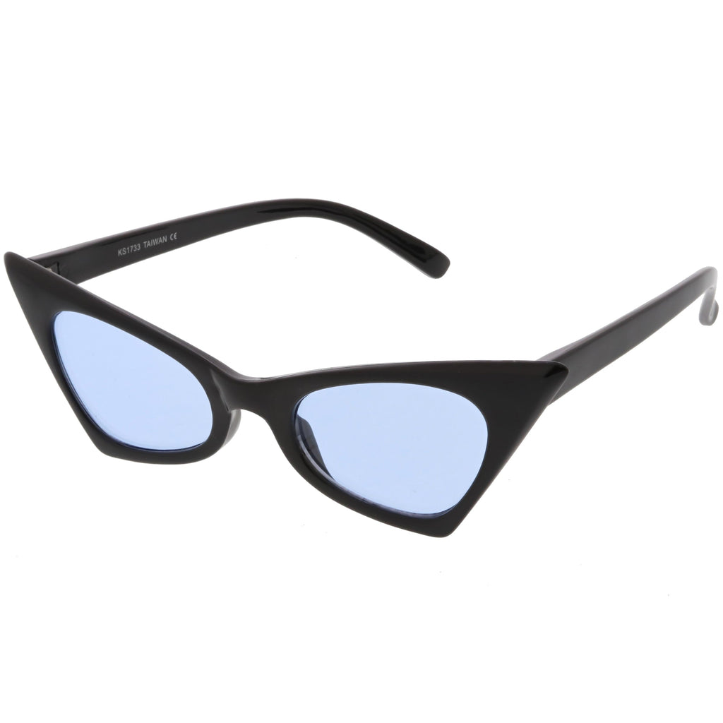 Retro 1950's Geometric High Pointed Cat Eye Sunglasses C492