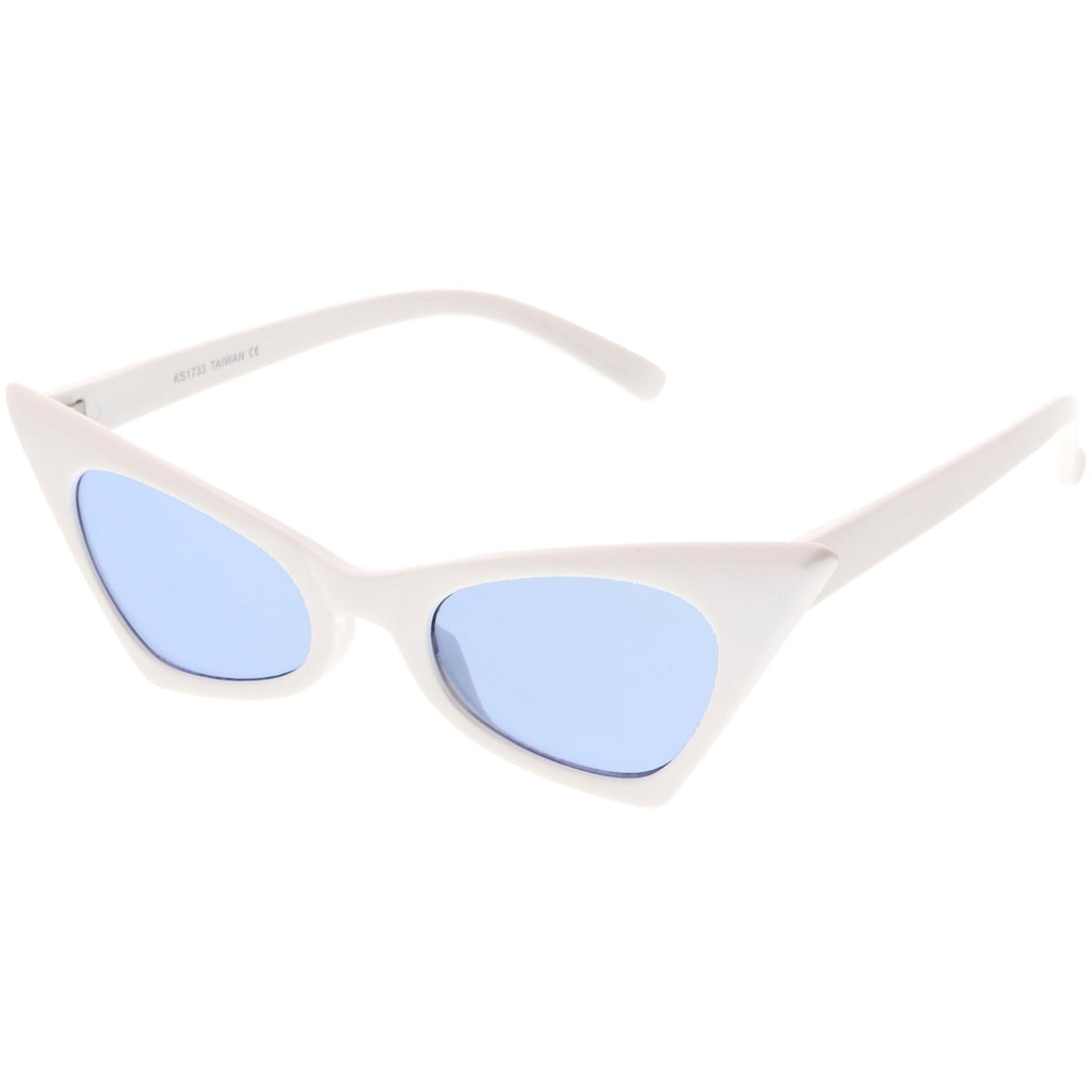 Retro 1950's Geometric High Pointed Cat Eye Sunglasses C492