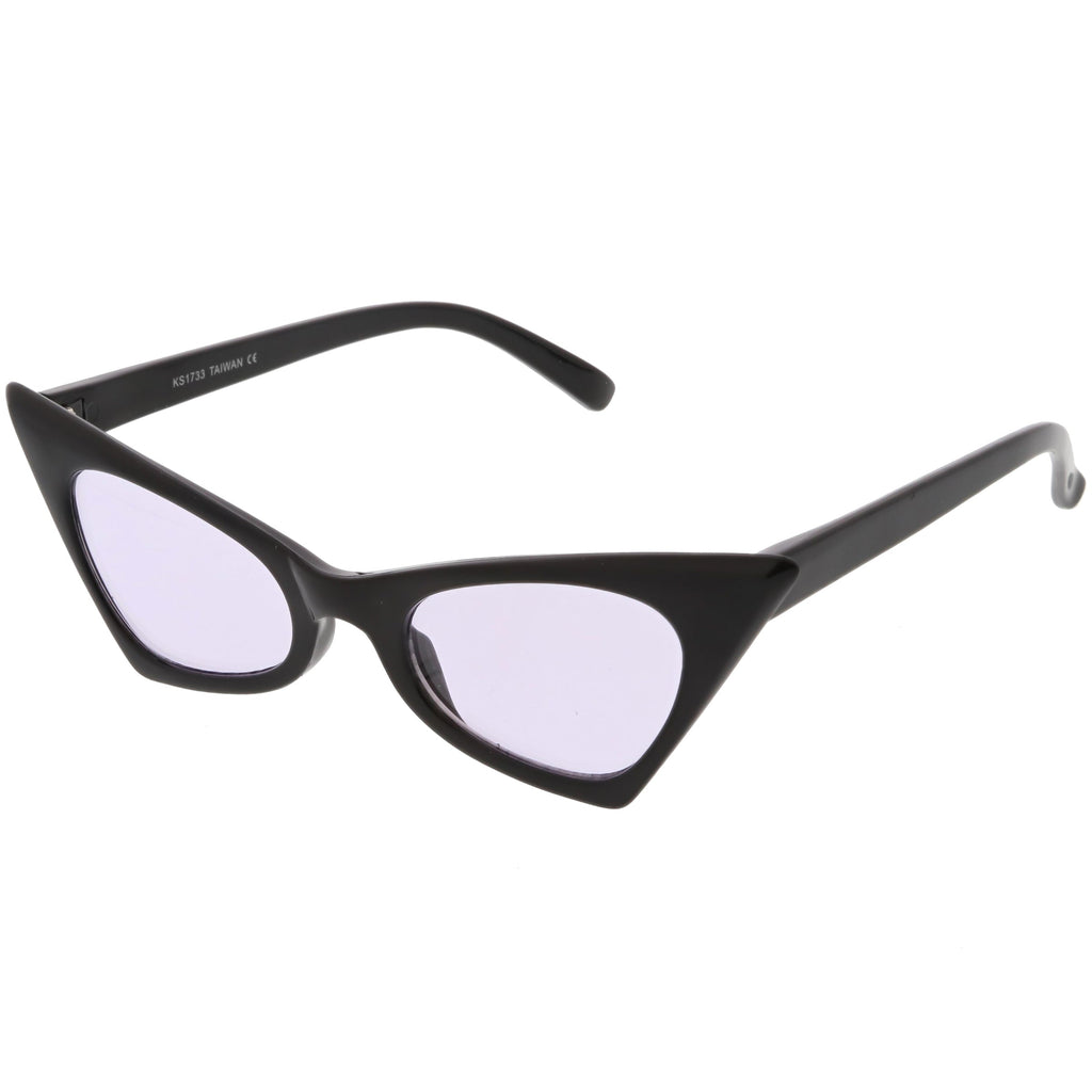 Retro 1950's Geometric High Pointed Cat Eye Sunglasses C492