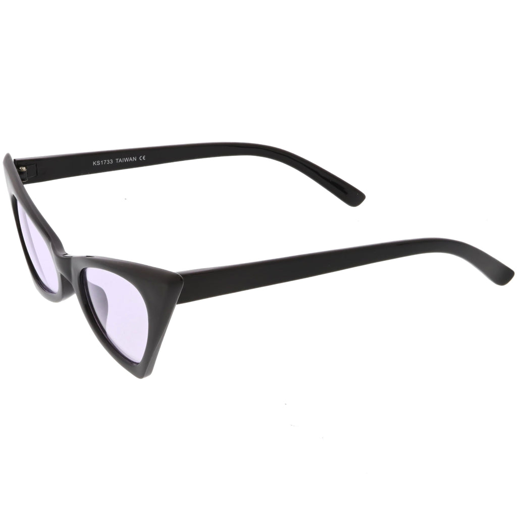 Retro 1950's Geometric High Pointed Cat Eye Sunglasses C492