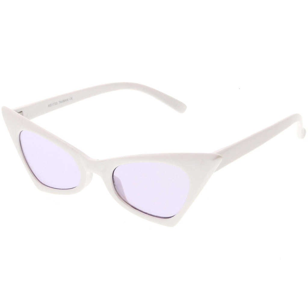 Retro 1950's Geometric High Pointed Cat Eye Sunglasses C492