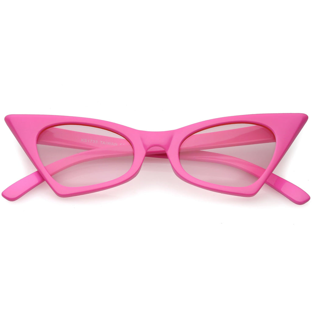 Retro 1950's Geometric High Pointed Cat Eye Sunglasses C492