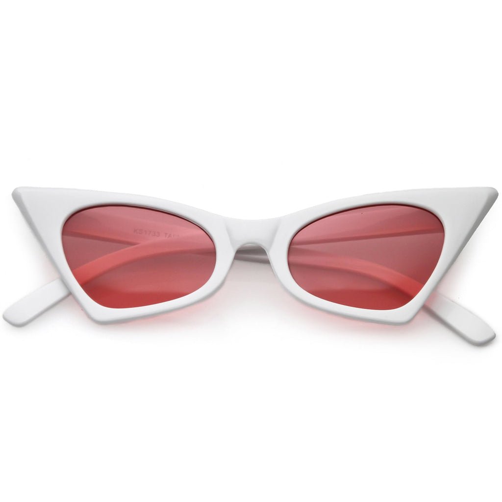 Retro 1950's Geometric High Pointed Cat Eye Sunglasses C492