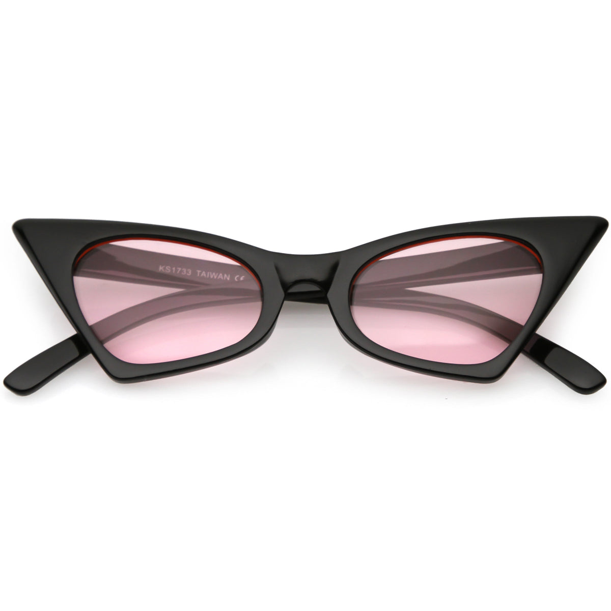 Retro 1950's Geometric High Pointed Cat Eye Sunglasses C492