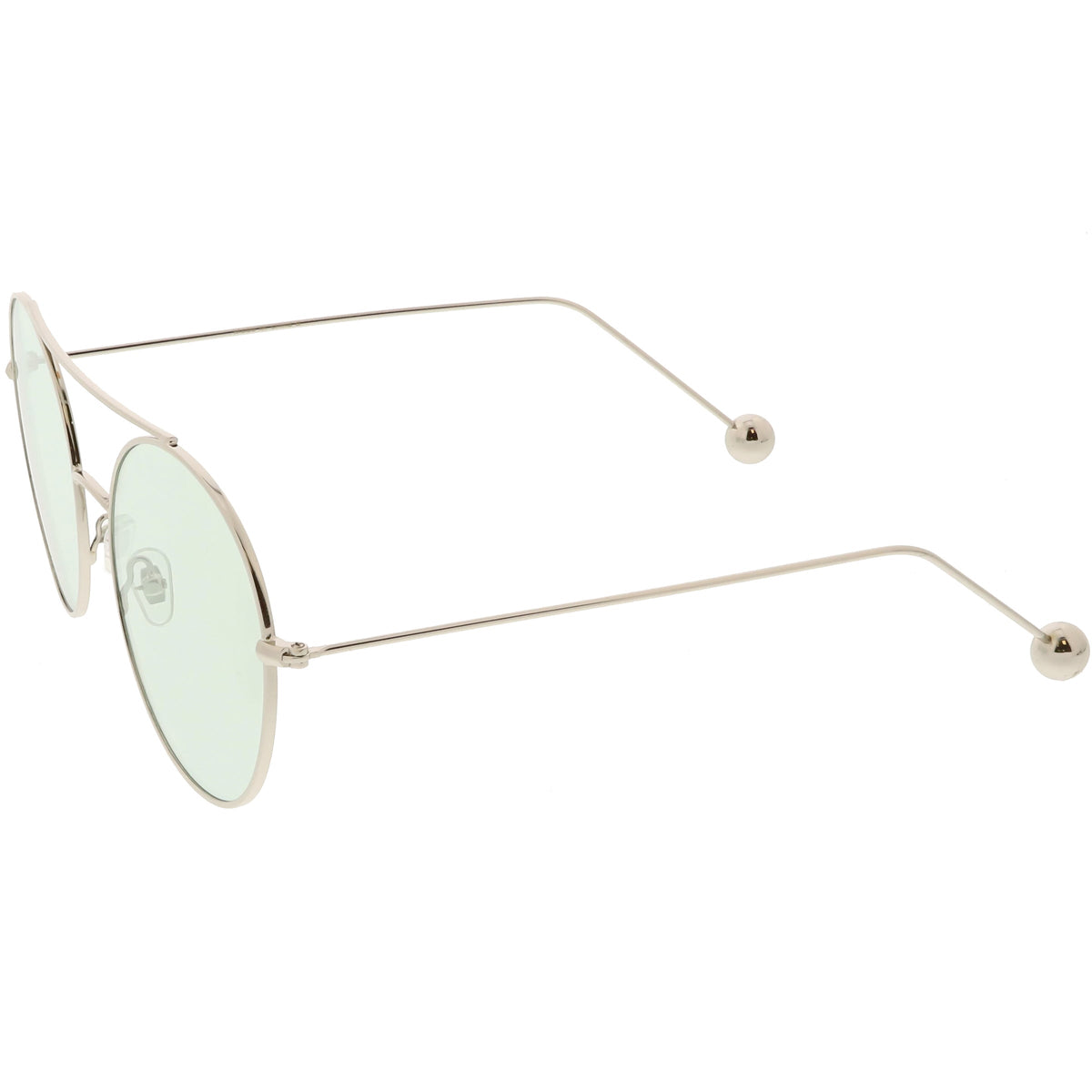 Premium Oversize Color Oval Plat Lens Aviator Sunglasses C498