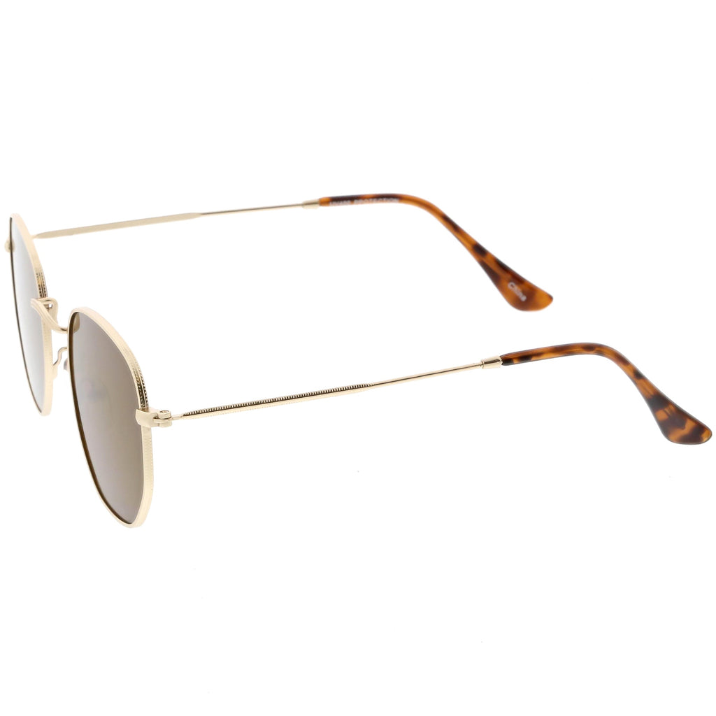 Retro Dapper Indie Modern Flat Geometric Lens Sunglasses C518