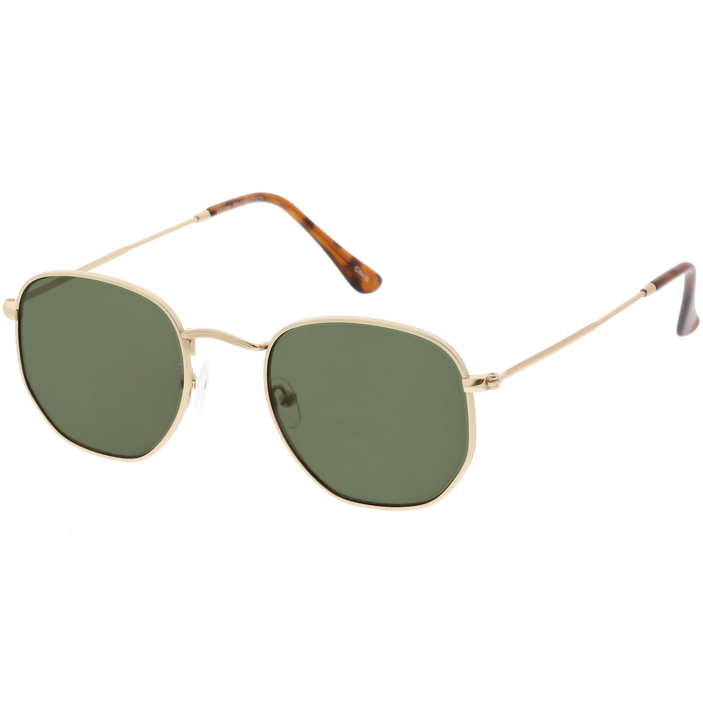 Retro Dapper Indie Modern Flat Geometric Lens Sunglasses C518