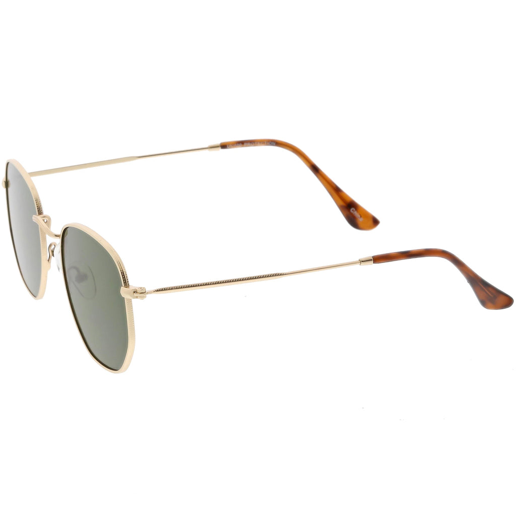 Retro Dapper Indie Modern Flat Geometric Lens Sunglasses C518