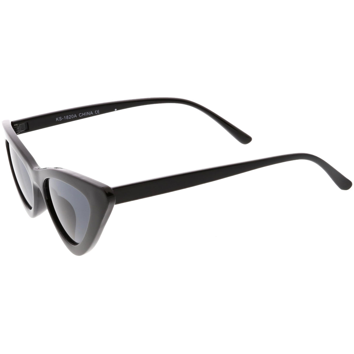 Women's Narrow 1990's Retro Flat Lens Cat Eye Sunglasses C523