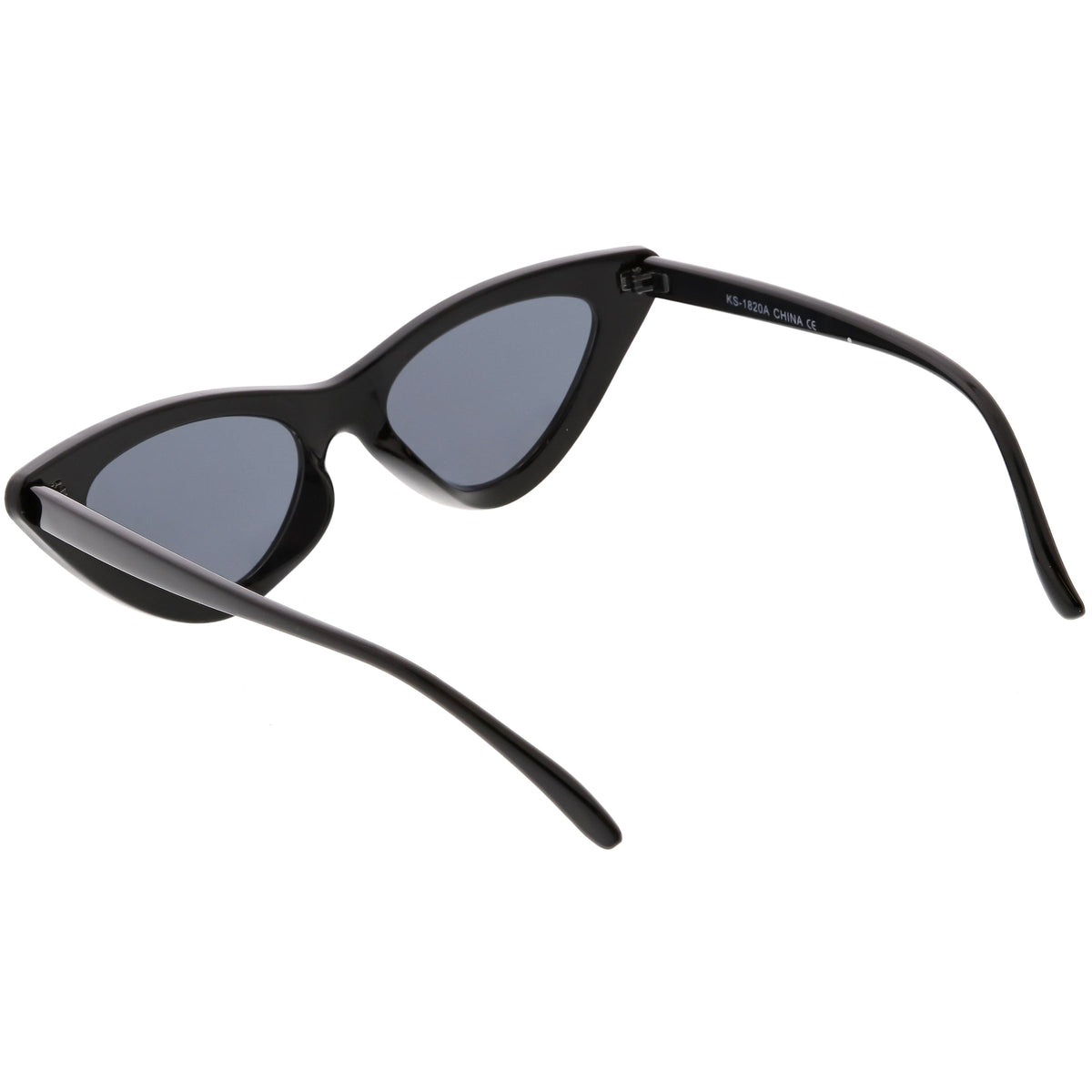 Women's Narrow 1990's Retro Flat Lens Cat Eye Sunglasses C523