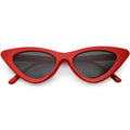 Women's Narrow 1990's Retro Flat Lens Cat Eye Sunglasses C523