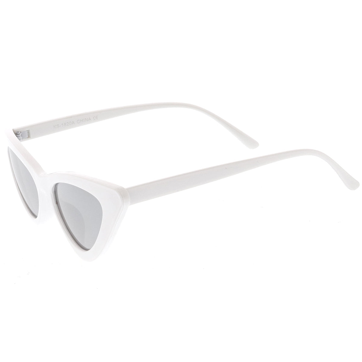 Women's Narrow 1990's Retro Flat Lens Cat Eye Sunglasses C523