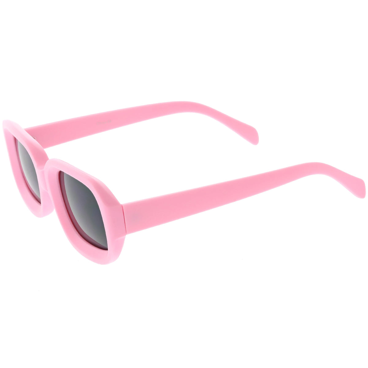 Retro Bold Deep Inset Rectangle Flat Lens Sunglasses C525