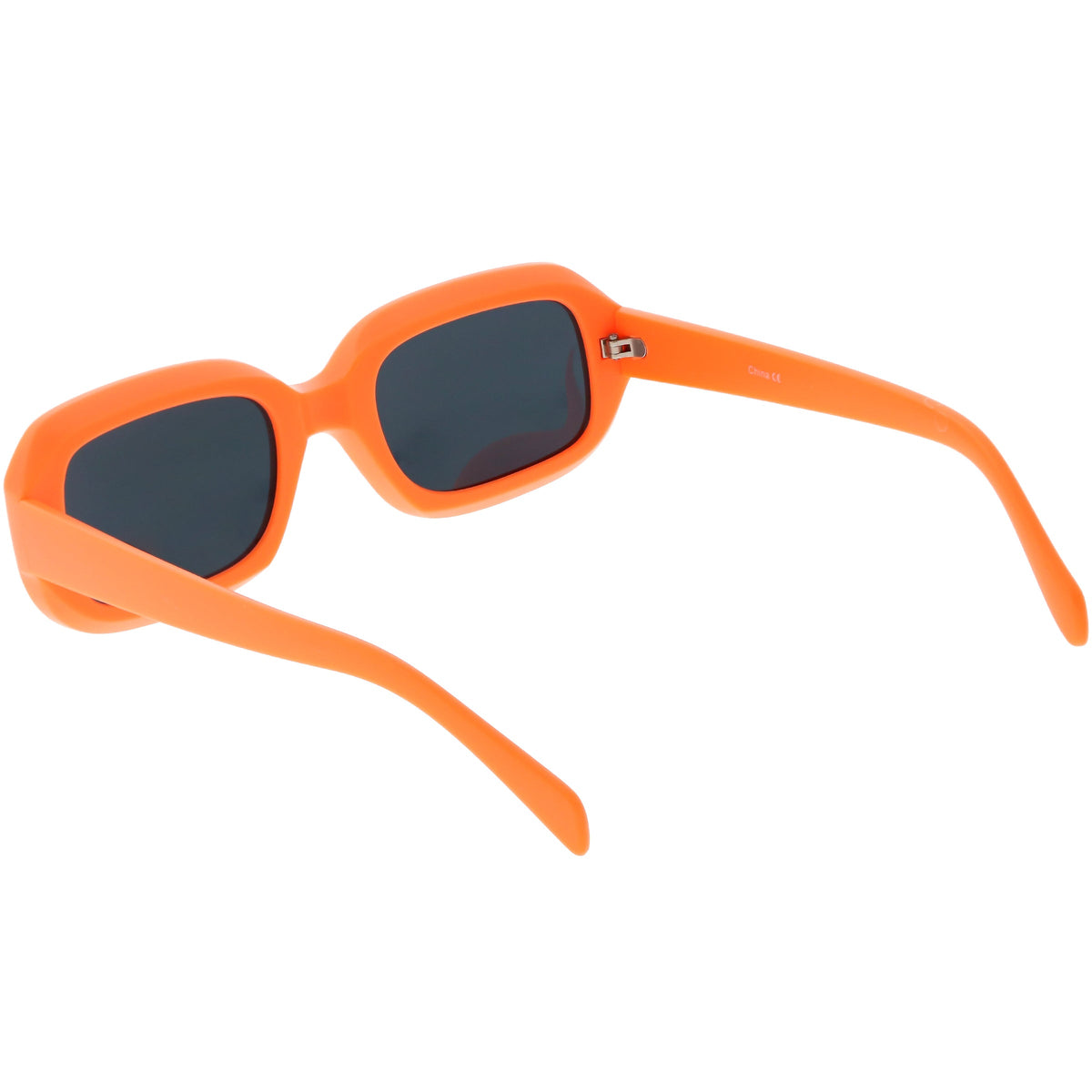 Retro Bold Deep Inset Rectangle Flat Lens Sunglasses C525