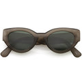Retro Modern Bold Wide Frame Oval Sunglasses C543