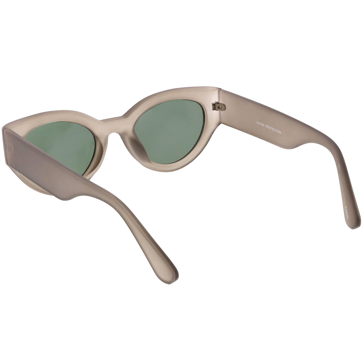 Retro Modern Bold Wide Frame Oval Sunglasses C543