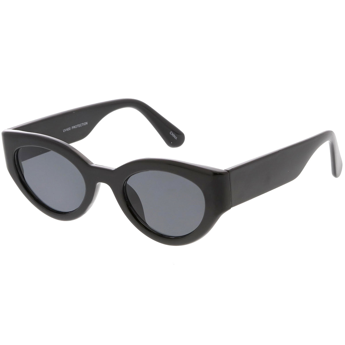 Retro Modern Bold Wide Frame Oval Sunglasses C543