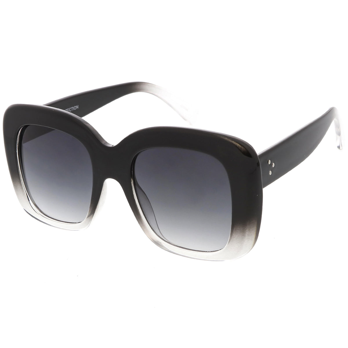 Women's Oversize Retro Square Thick Frame Sunglasses C552