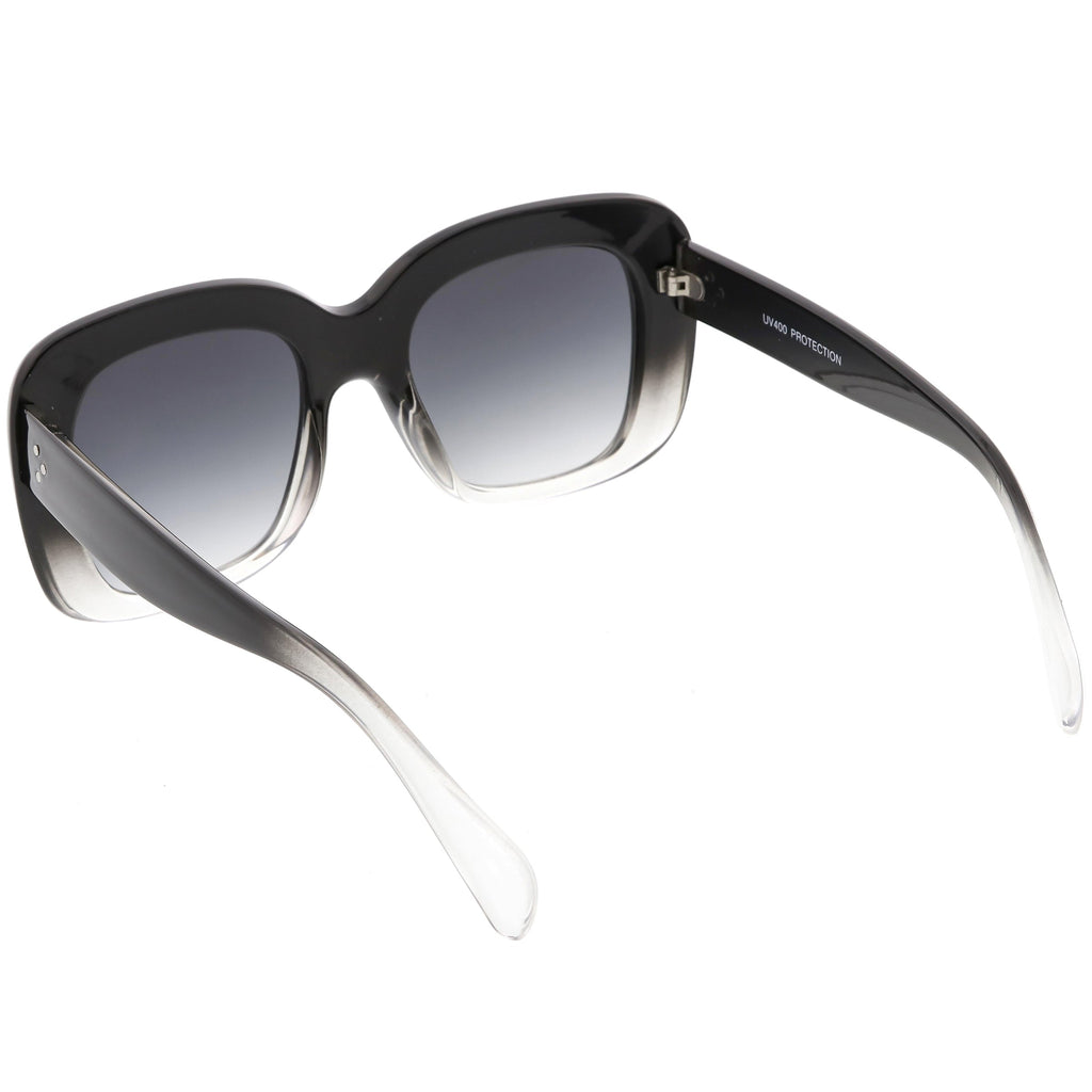 Women's Oversize Retro Square Thick Frame Sunglasses C552