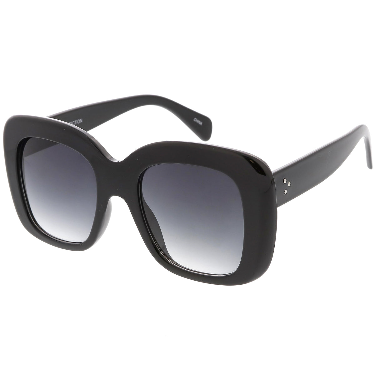 Women's Oversize Retro Square Thick Frame Sunglasses C552