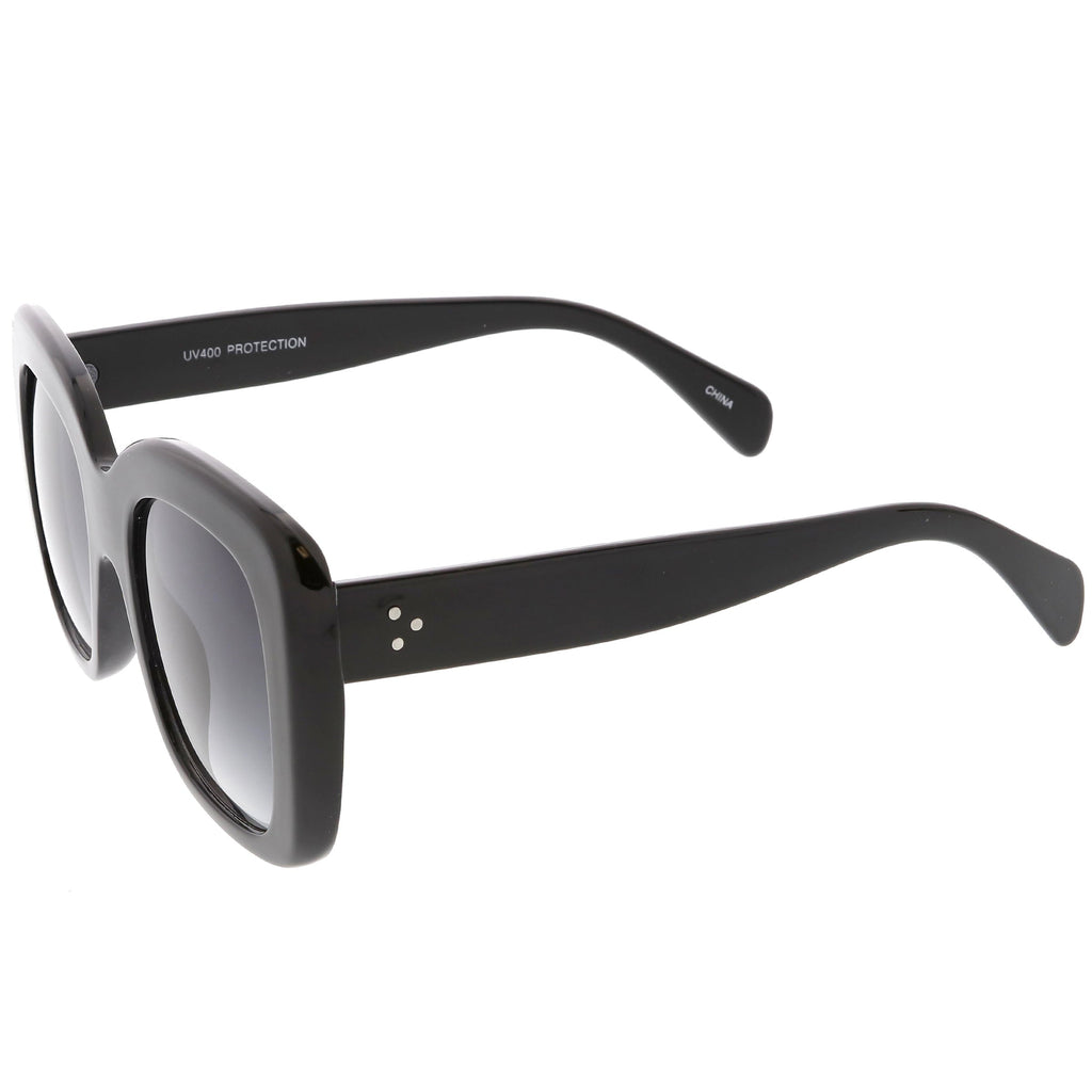 Women's Oversize Retro Square Thick Frame Sunglasses C552