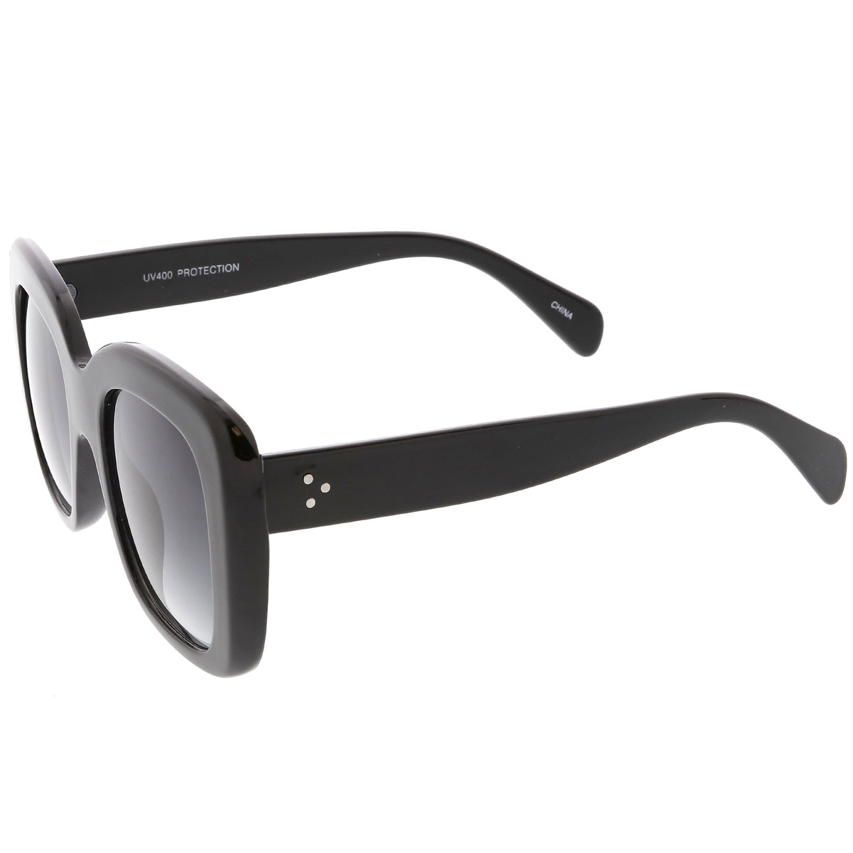 Women's Oversize Retro Square Thick Frame Sunglasses C552
