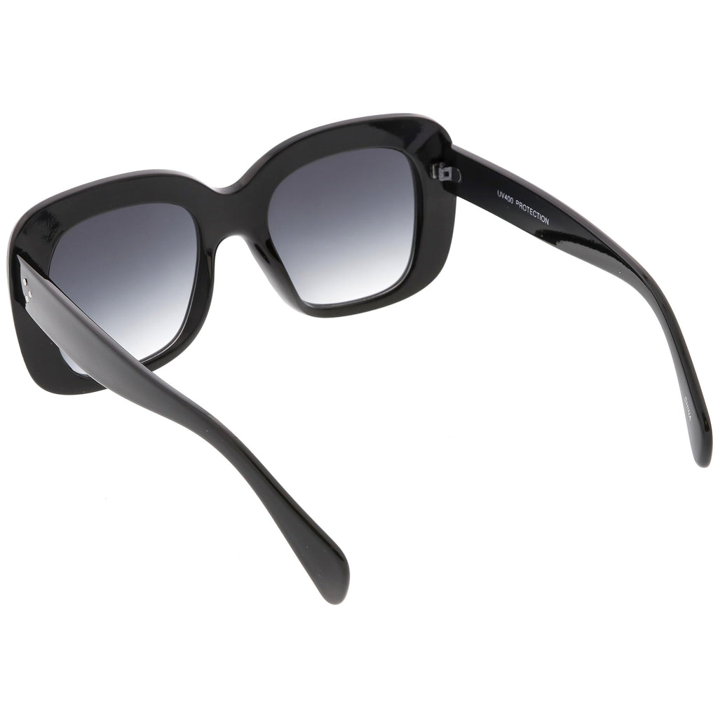 Women's Oversize Retro Square Thick Frame Sunglasses C552
