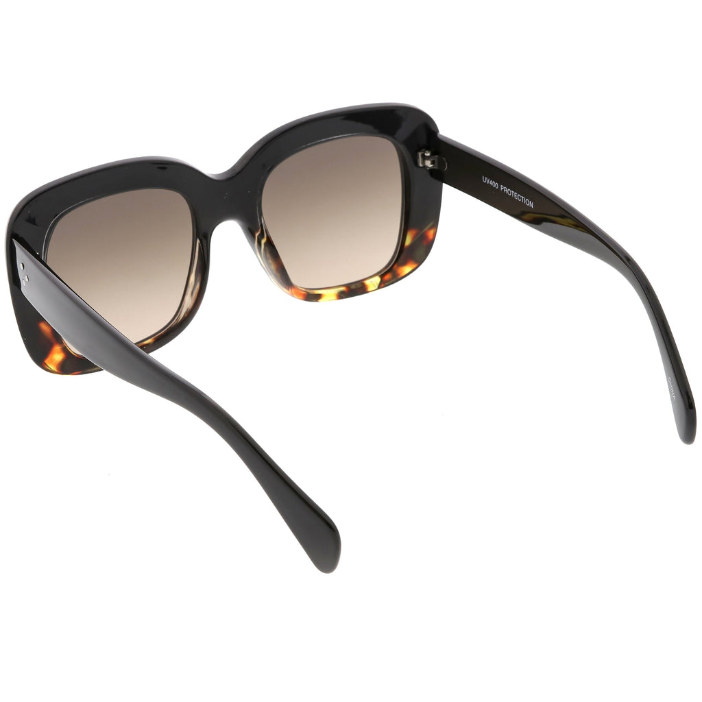 Women's Oversize Retro Square Thick Frame Sunglasses C552