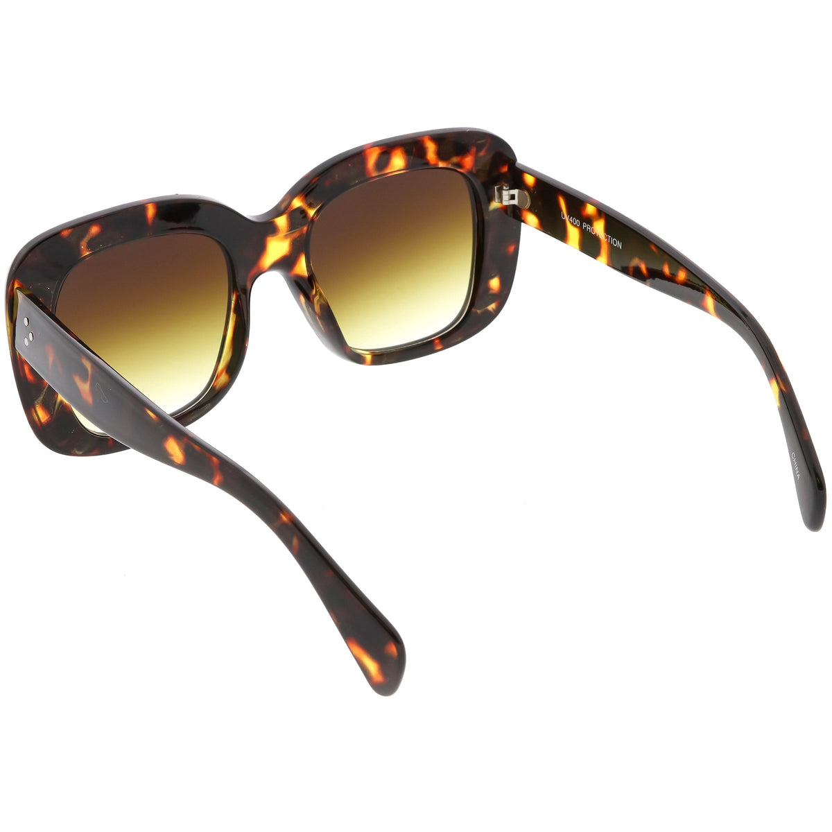 Women's Oversize Retro Square Thick Frame Sunglasses C552