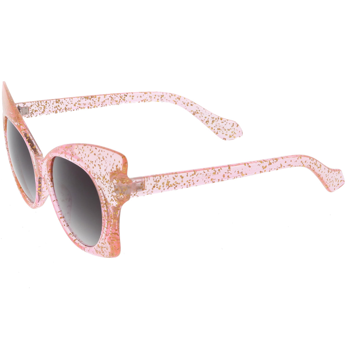 Women's Oversize Butterfly Glitter Cat Eye Sunglasses C553