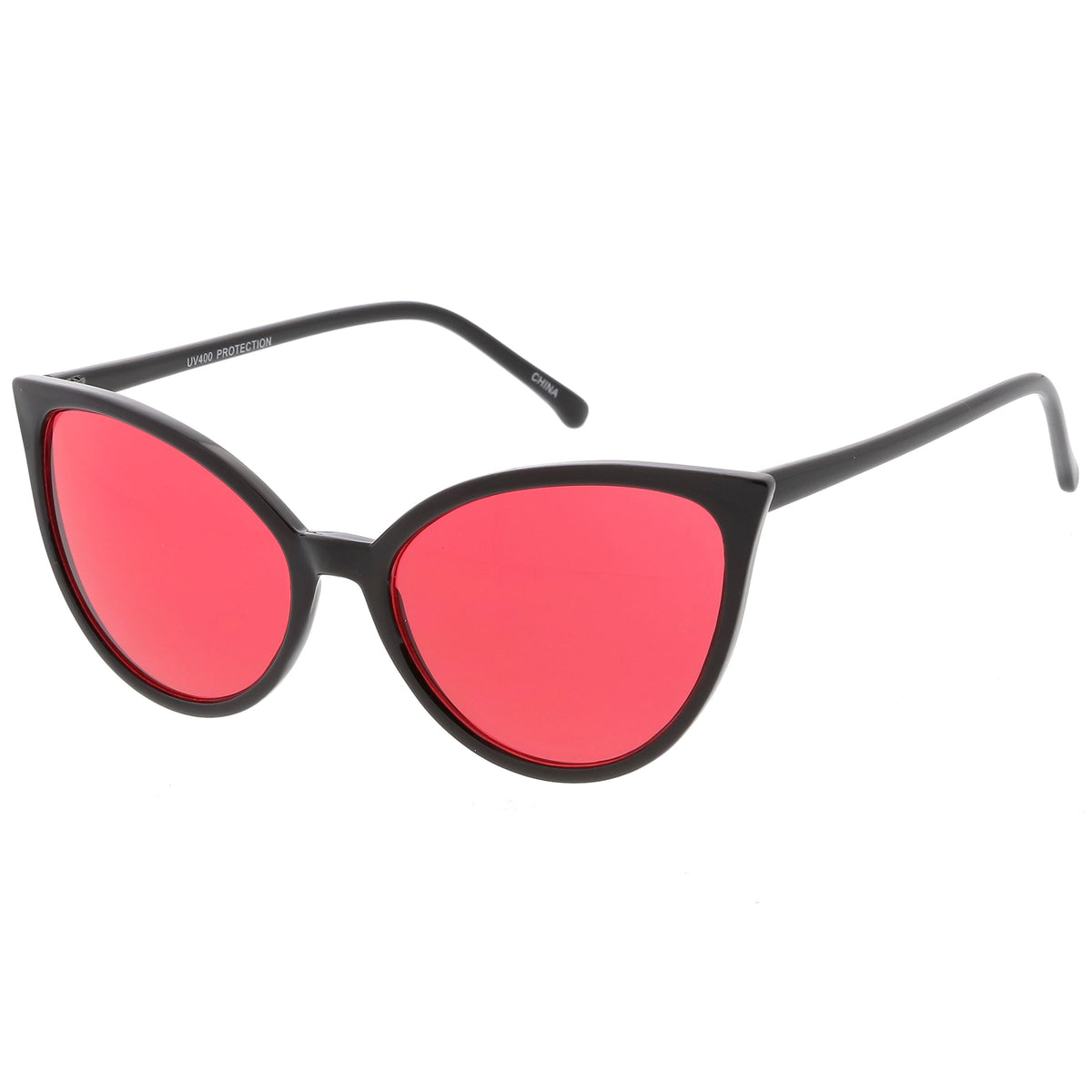 Women's Angular Color Tone Retro Cat Eye Sunglasses C555