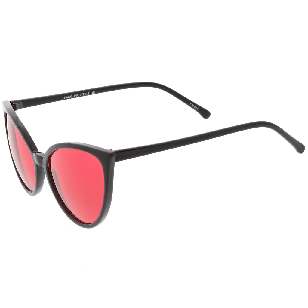 Women's Angular Color Tone Retro Cat Eye Sunglasses C555