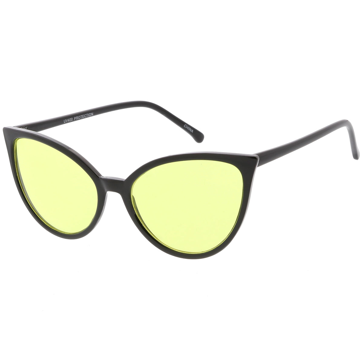 Women's Angular Color Tone Retro Cat Eye Sunglasses C555