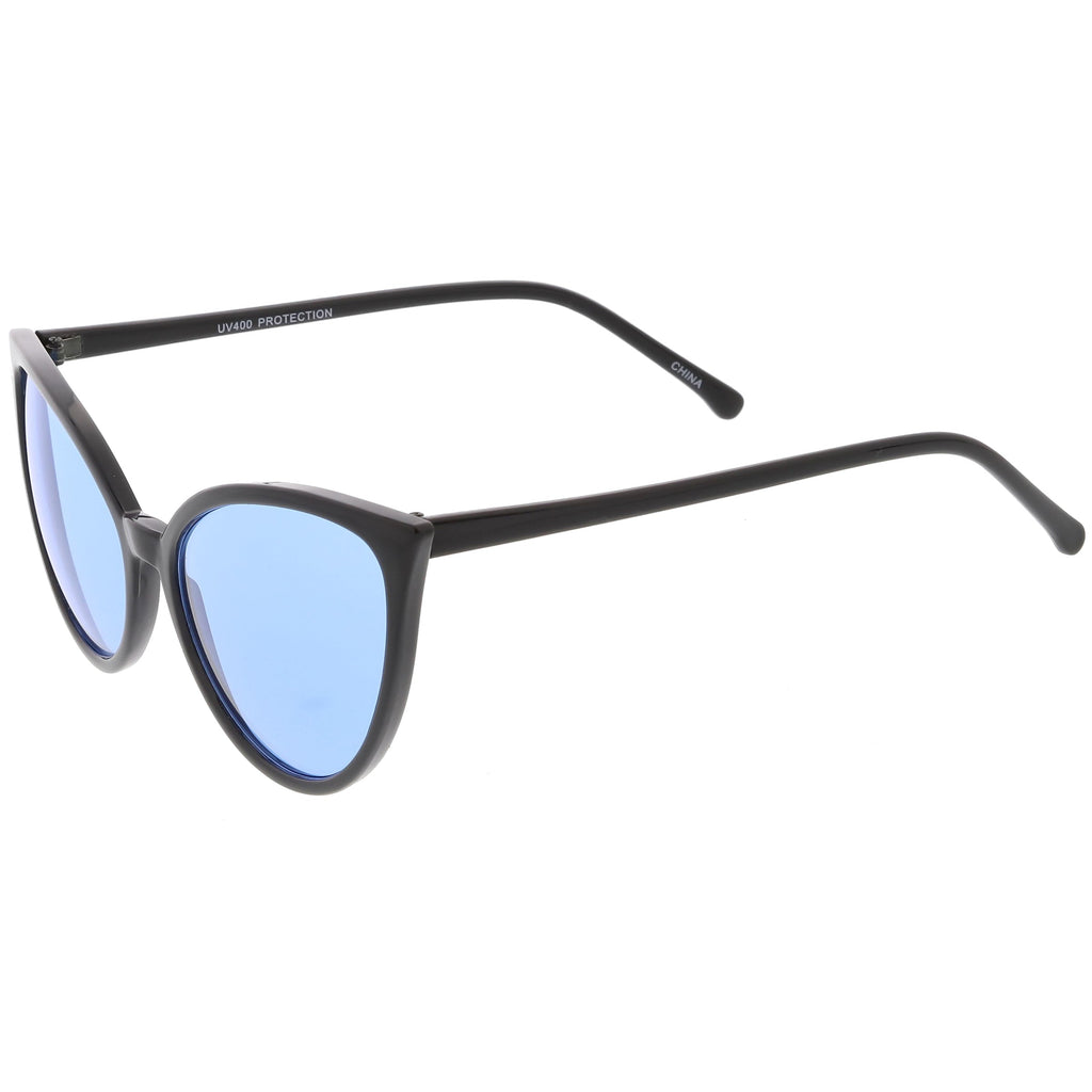 Women's Angular Color Tone Retro Cat Eye Sunglasses C555
