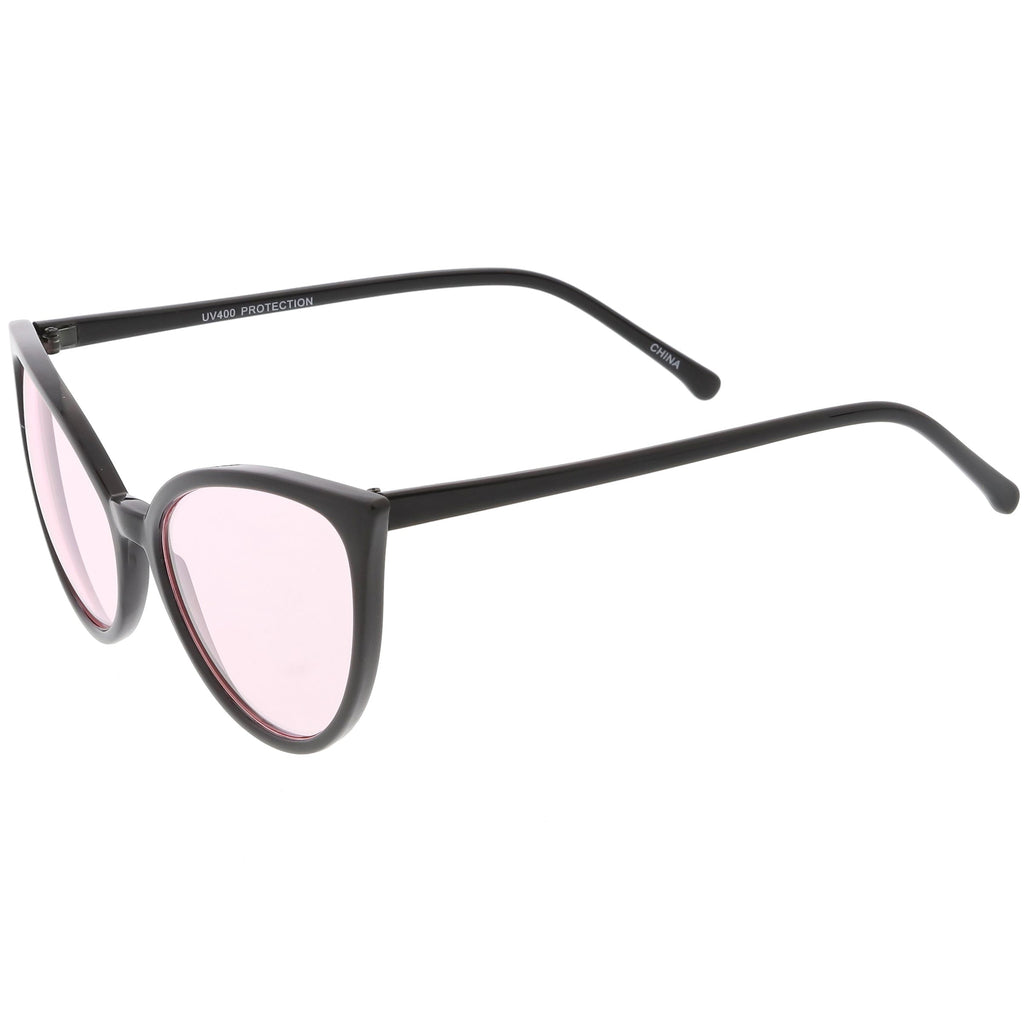 Women's Angular Color Tone Retro Cat Eye Sunglasses C555