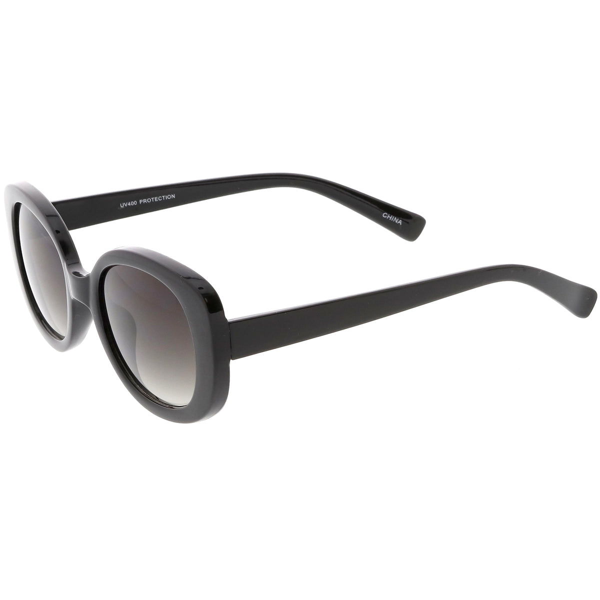 Women's Retro Rounded 1950's Thick Frame Sunglasses C556