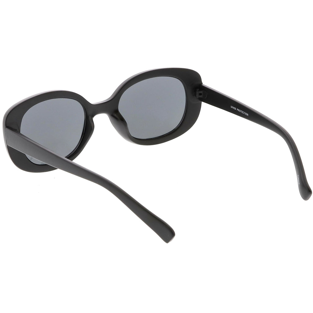 Women's Retro Rounded 1950's Thick Frame Sunglasses C556