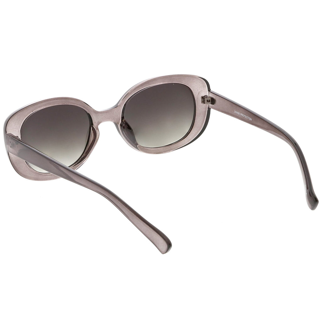 Women's Retro Rounded 1950's Thick Frame Sunglasses C556