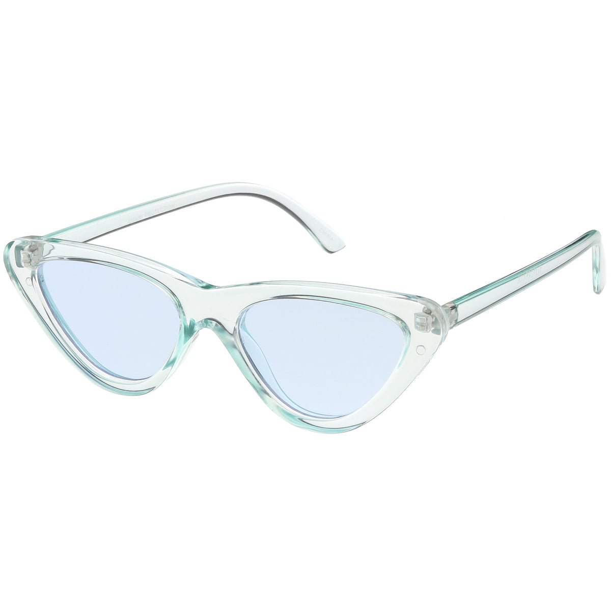 Women's Colorful Retro Indie Festival Thin Cat Eye Sunglasses C560