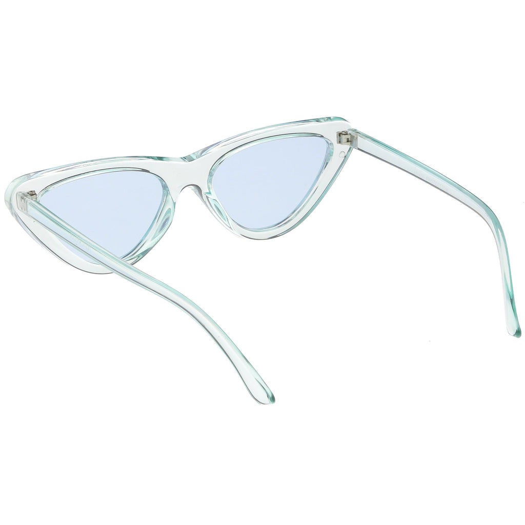 Women's Colorful Retro Indie Festival Thin Cat Eye Sunglasses C560